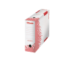 Archívny box Esselte Speedbox 100mm biely/červený