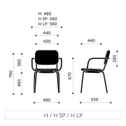 Konferenčná stolička Normo, podrúčky SP, rám RAL6004, látka Alba 7026 zelená