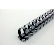 Plastové hrebene GBC 21R 12mm čierne