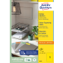 Etikety farebné 210x297mm Avery A4 100 hárkov žlté