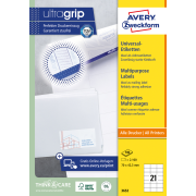 Etikety univerzálne 70x42,3mm Avery A4 100 hárkov