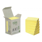 Bločky Post-it recyklované, 38x51 mm, žlté
