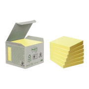 Bločky Post-it recyklované, 76x76 mm, žlté