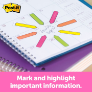 Post-it index šípky neónové, 12,5x43 mm