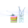 Bloček kocka Post-it, 76x76 mm, neónová ružová, mix