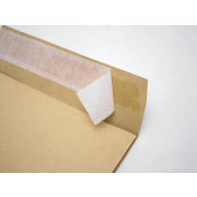 Taška B4 s X dnom a odtrhávacou páskou 250 x 354 mm hnedá 130g