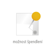 Paraván na plochu stola Akustik, 60 cm, modrý