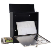 Poštová schránka Design Mailbox, nerez/čierna