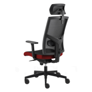 Kancelárska stolička GAME VIP SYN čierno/červená (B8033) + PDH 3D + podrúčky P44