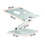 Stojan pod notebook Durable RISE