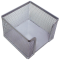 Drôtený stojan na blok `kocka` 95x80x95mm strieborný