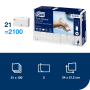 Papierové utierky skladané ZZ 2-vrstv. TORK Xpress Multifold extra jemné H2 (21 bal.)