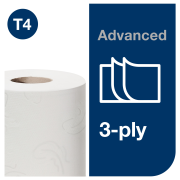 Toaletný papier 3-vrstv. TORK Advanced biely T4 návin 19,4 m (10 ks)