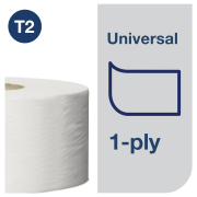 Toaletný papier 1-vrstv. TORK Mini Jumbo 18,8 cm, návin 240 m, sivý T2 (12 ks)