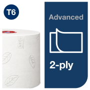 Toaletný papier 2-vrstv. TORK Mid-size biely, návin 100m T6 (27 ks)