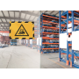 Samolepiaci Duraframe Security A4, žlto-čierny, bal.2 ks