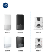Papierové utierky skladané 1-vrstv. TORK PeakServe nadväzujúce H5 (12bal.)