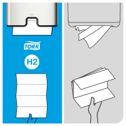 Zásobník na papierové utierky Multifold Tork Xpress® nerez H2