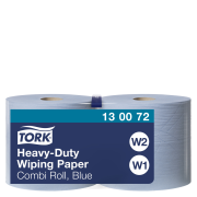 Priemyselné utierky v rolke 2-vrstv. TORK Heavy Duty modré W1/W2, návin 170 m (2 ks)