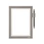Panel DURAFRAME NOTE A5 strieborný