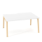 Pracovné stoly Bench ALFA ROOT 160x160cm, biely