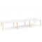 Pracovné stoly Bench ALFA ROOT 480x160cm, biely