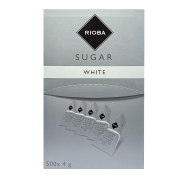 Cukor Rioba biely 500 x 4 g pyramídky