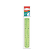 Pravítko KEYROAD, 15 cm, ohybné, mix farieb