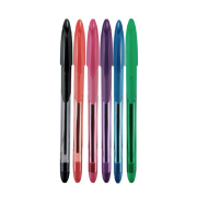 Guľôčkové pero KEYROAD Soft Jet 0,7 mm 6 ks blister mix farieb