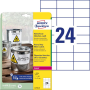 Etikety polyesterové veľmi odolné 70x37mm Avery A4 biele 20 hárkov