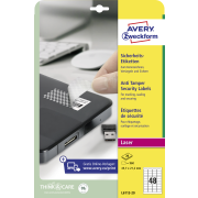 Etikety odolné na špeciálne použitie Avery `šachovnicový vzor` 45,7x21,2mm A4 biele 20 hárkov