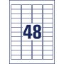Etikety univerzálne 45,7x21,2mm Avery A4, silne lepivé 20 hárkov