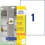 Etikety univerzálne 210x297mm Avery A4, silne lepivé 20 hárkov