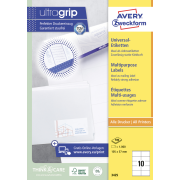 Etikety univerzálne 105x57mm Avery A4 100 hárkov