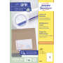 Etikety univerzálne 210x297mm Avery A4 100 hárkov