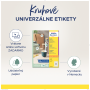 Etikety univerzálne kruhové 60mm Avery A4 10 hárkov