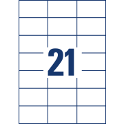 Etikety univerzálne 70x42,3mm Avery A4 100 hárkov