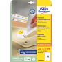 Etikety univerzálne odnímateľné 96x50,8mm Avery A4 25+5 hárkov