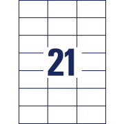 Etikety univerzálne 70x42,3mm Avery A4 25+5 hárkov