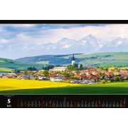 Nástenný kalendár Slovakia Panorama 48,5 x 33,4 cm 2026