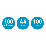 Laminovacie fólie Leitz iLAM UDT A4, 100 mic, 100 ks