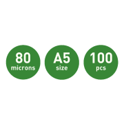 Laminovacie fólie Leitz iLAM UDT A5, 80 mic, 100 ks