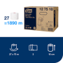 Toaletný papier 3-vrstvový TORK Premium Extra Soft, 70 m, biely T6, 27 ks
