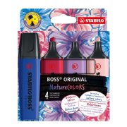 Sada zvýrazňovačov STABILO BOSS ORIGINAL NatureCOLORS Wildflower 4S