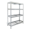 Policový regál s 4 drôtenými policami, š.120 x h.45 x v.180 cm
