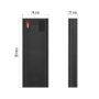 Power banka EMOS NTBF30, 27 000 mAh, 100 W PD, čierna