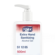 Tork Extra gélový dezinfekčný prostriedok na ruky s alkoholom 500ml