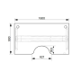 Pracovný stôl Motion Ergo, ZO, 3S, 160x61-128x90 cm, orech/čierna