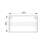 Pracovný stôl Motion, PO, 2S, 140x70,5-120,5x80 cm, čerešňa/čierna