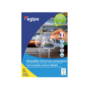 Etikety univerzálne odnímateľné 48,5x25,4mm Agipa A4 100 hárkov